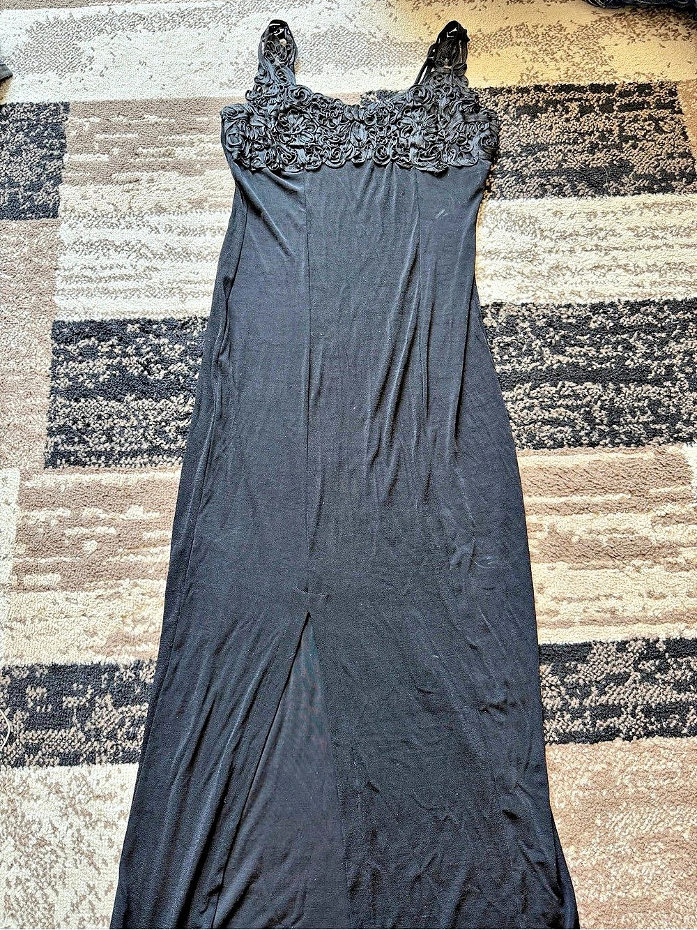 Peggys Black Lace Maxi Dress